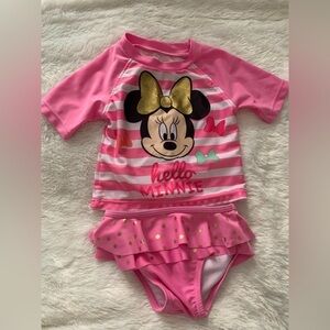 Disney Minnie Mouse Swimsuit - Size 6-9 Months